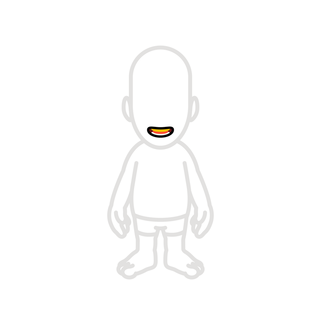 Smile with gold grill