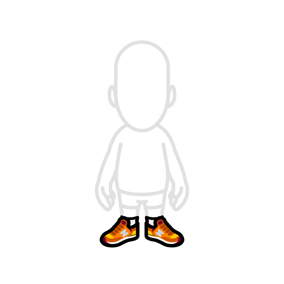 Z balance orange shoes