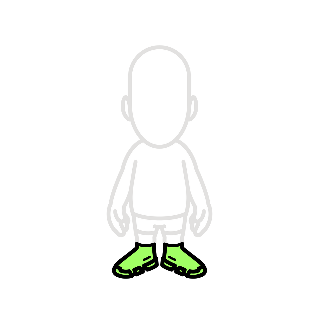 Balen neon green sock shoes