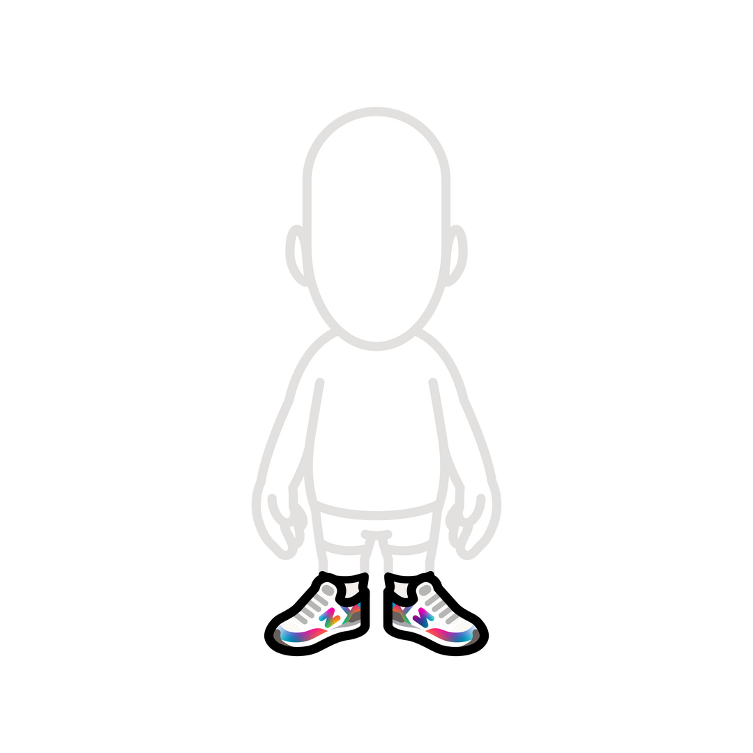 Z Balance rainbow shoes