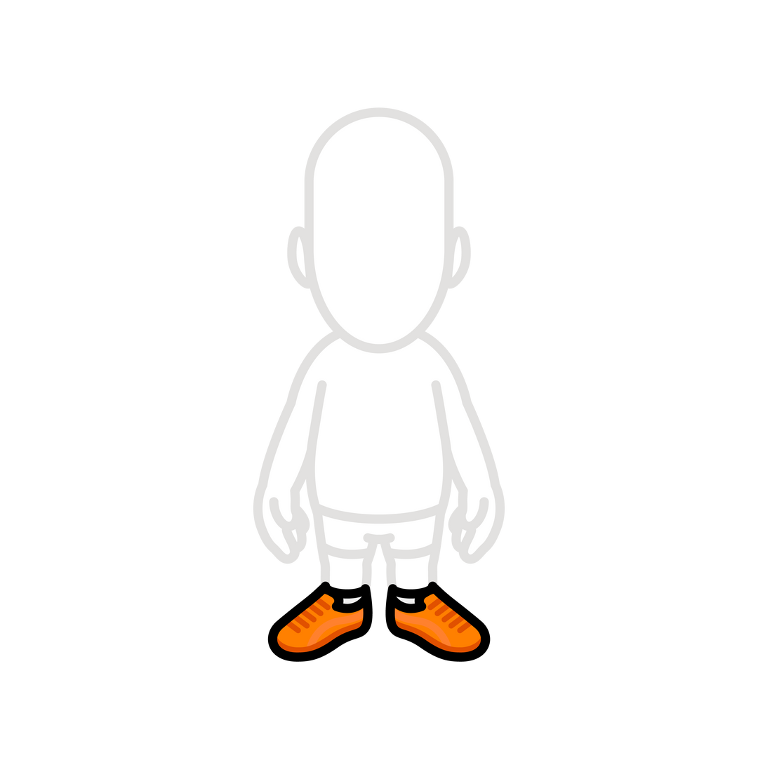 Orange Cheetah sneakers