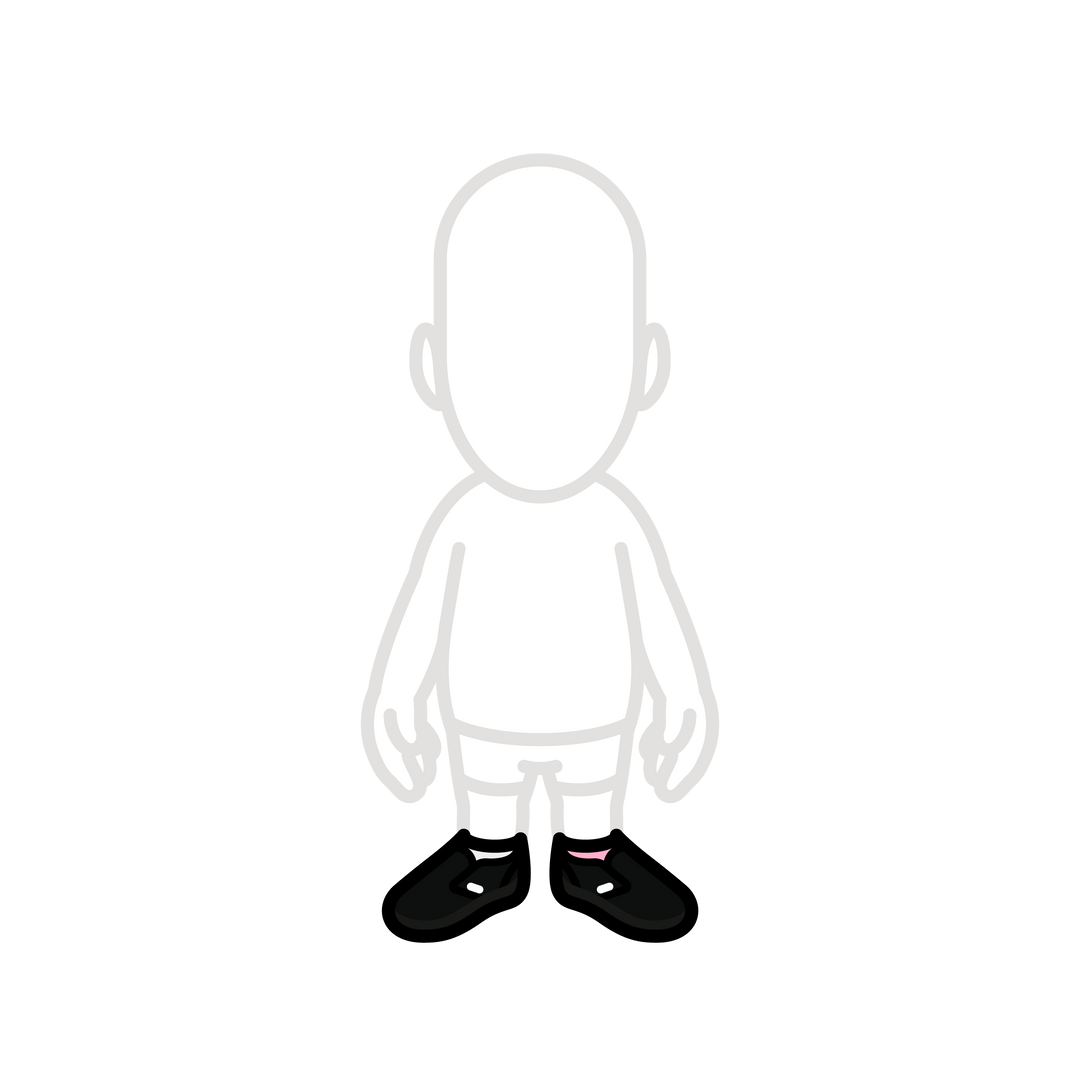 Black fans shoes with unmatched socks