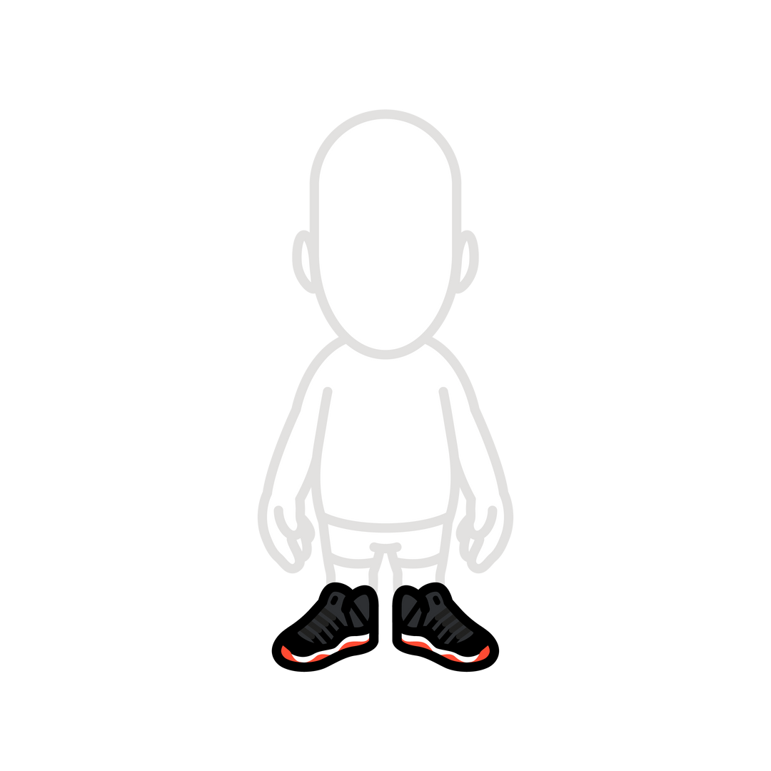 Black and red basketball shoes