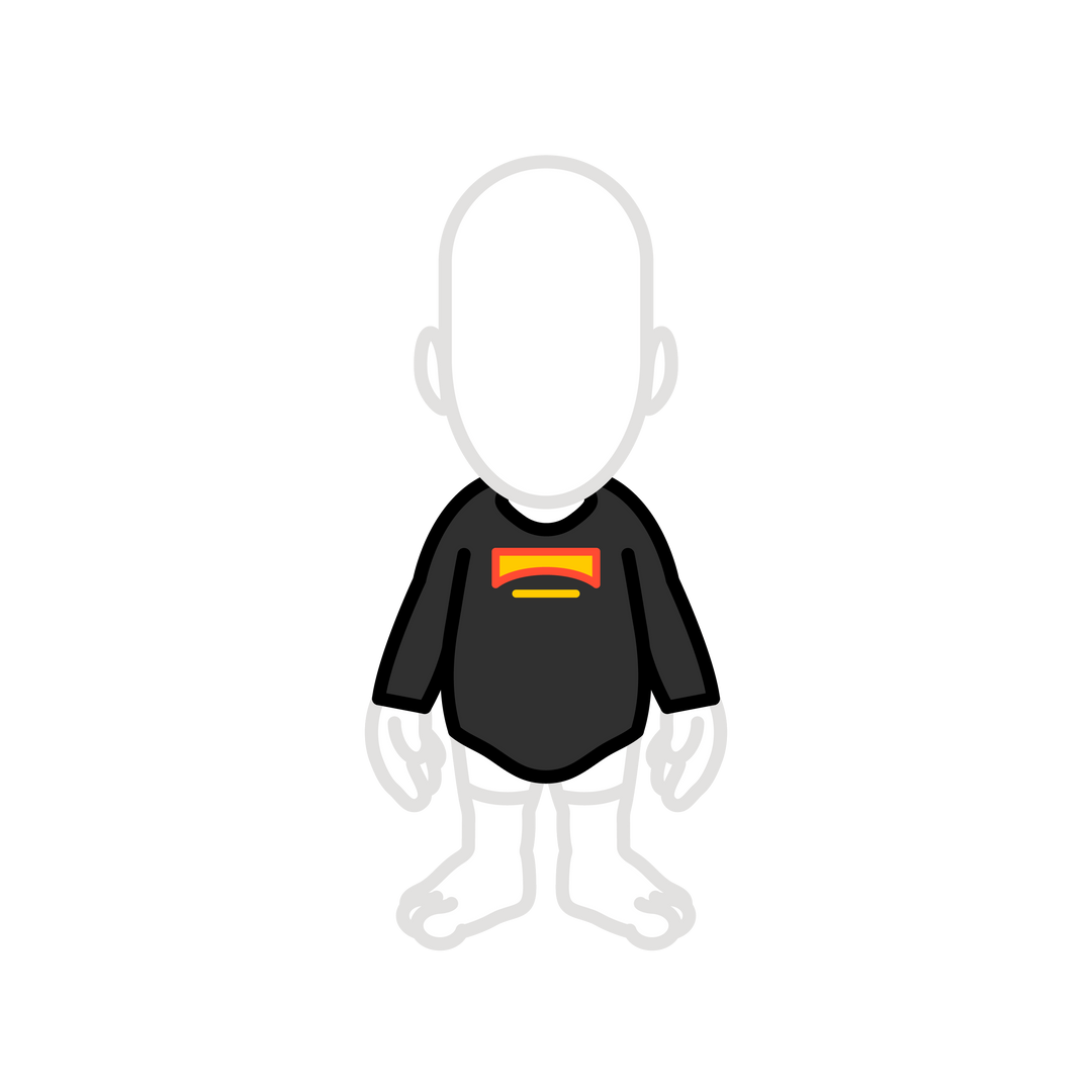 Trash long-sleeve black shirt