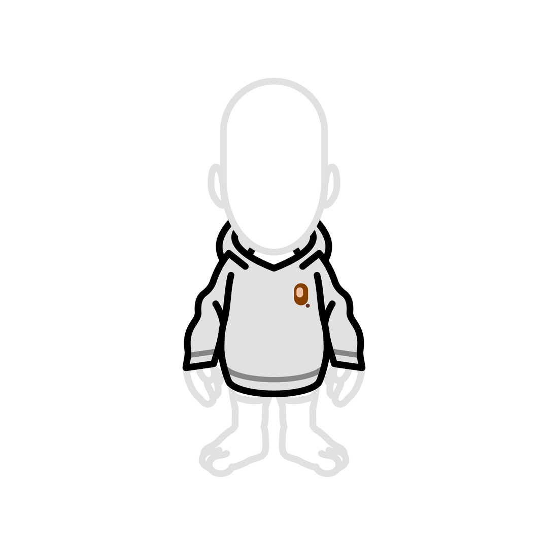 Monkey grey oversized hoodie