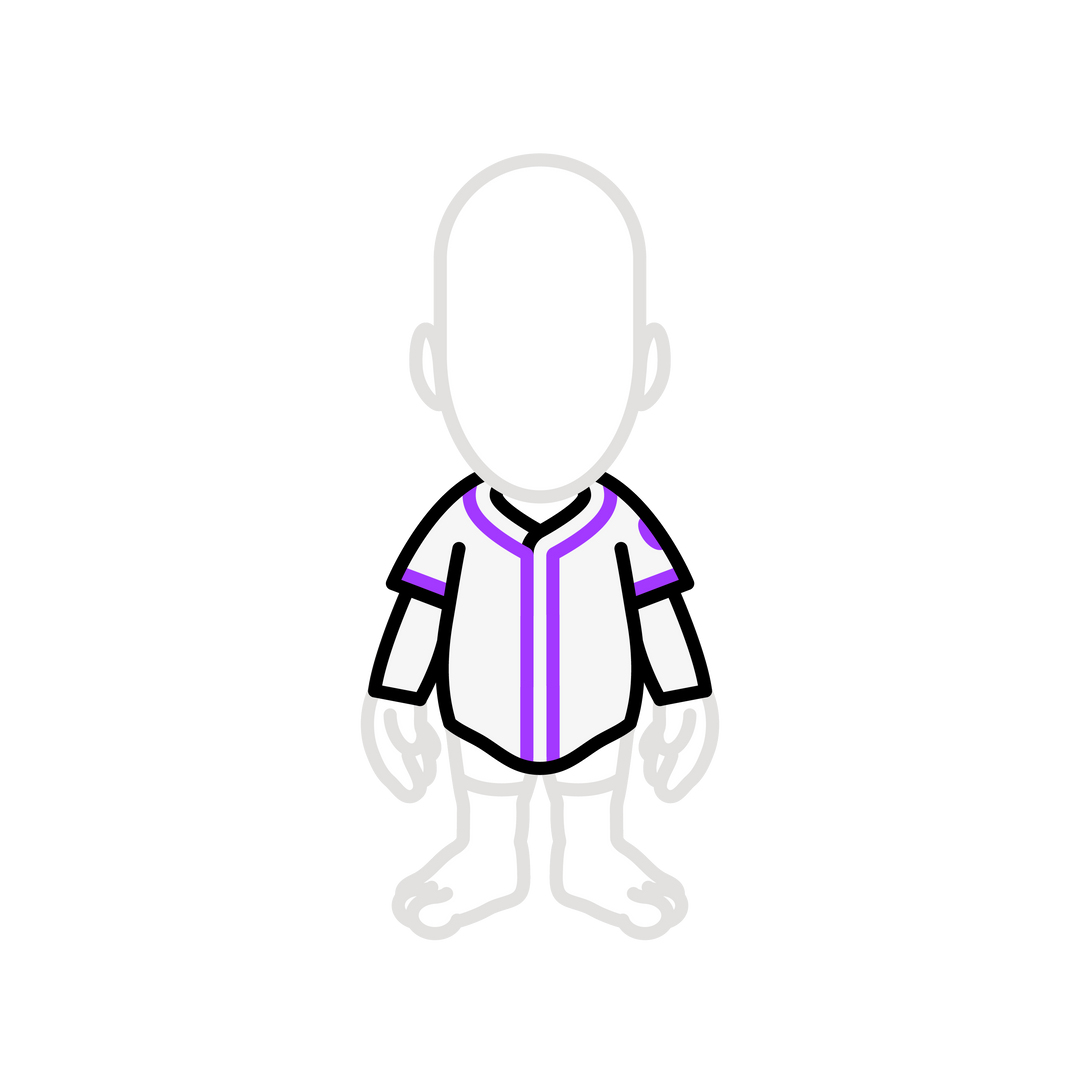 White and purple baseball jersey