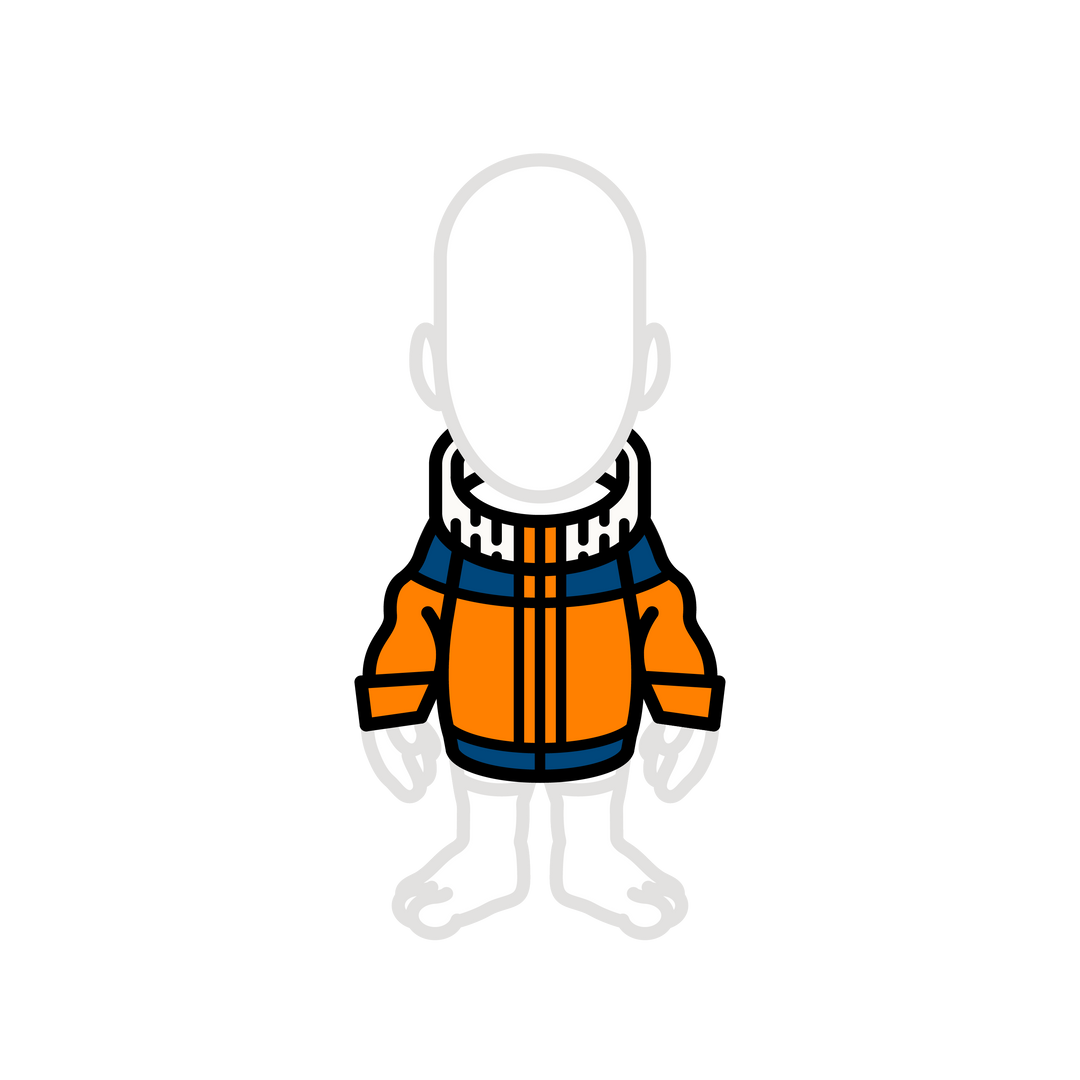 Ninja orange costume