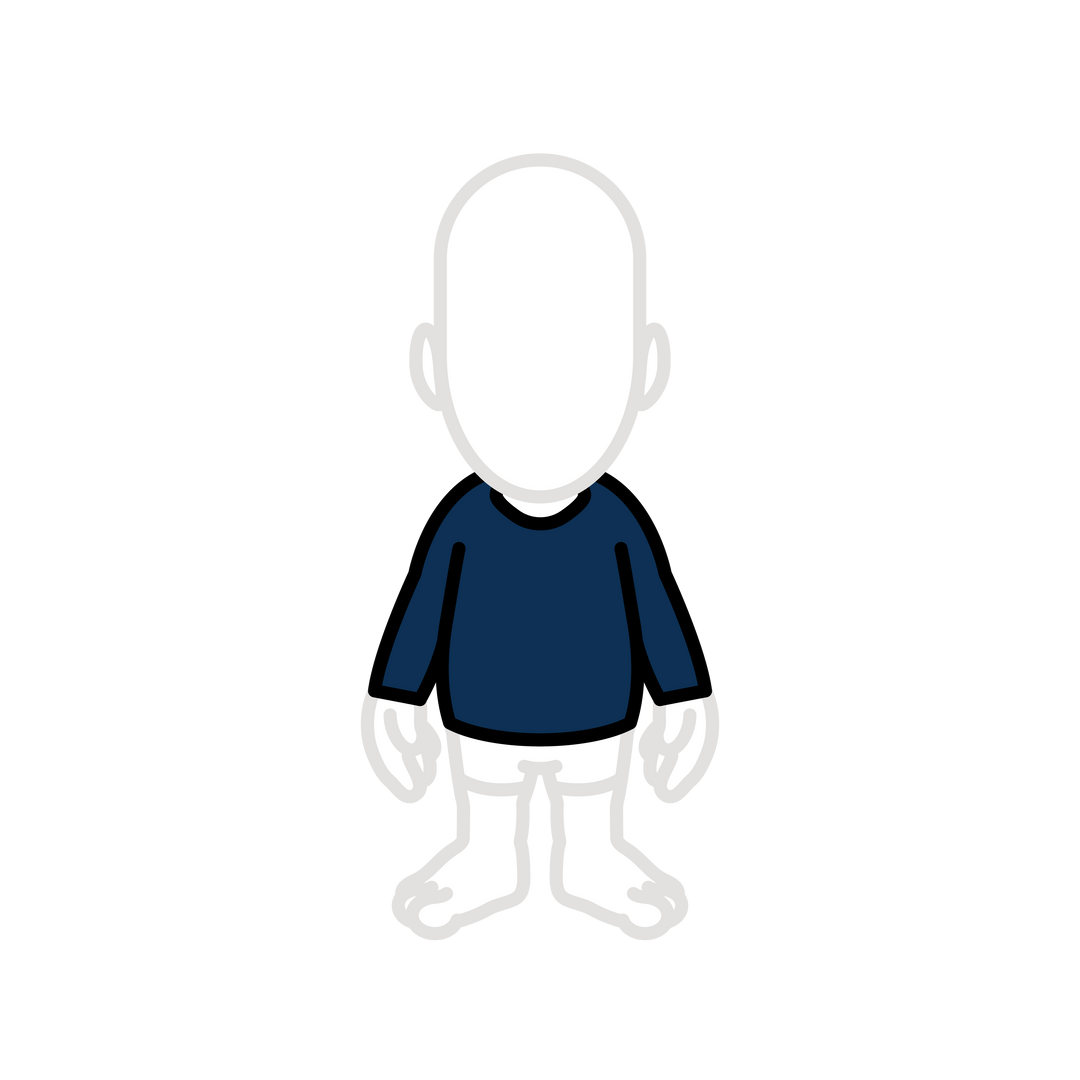 Navy long-sleeve t-shirt