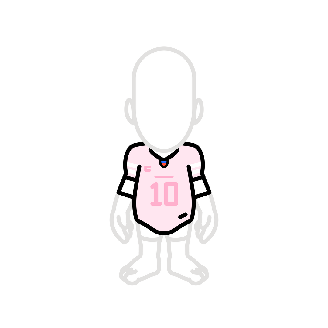Pink football jersey