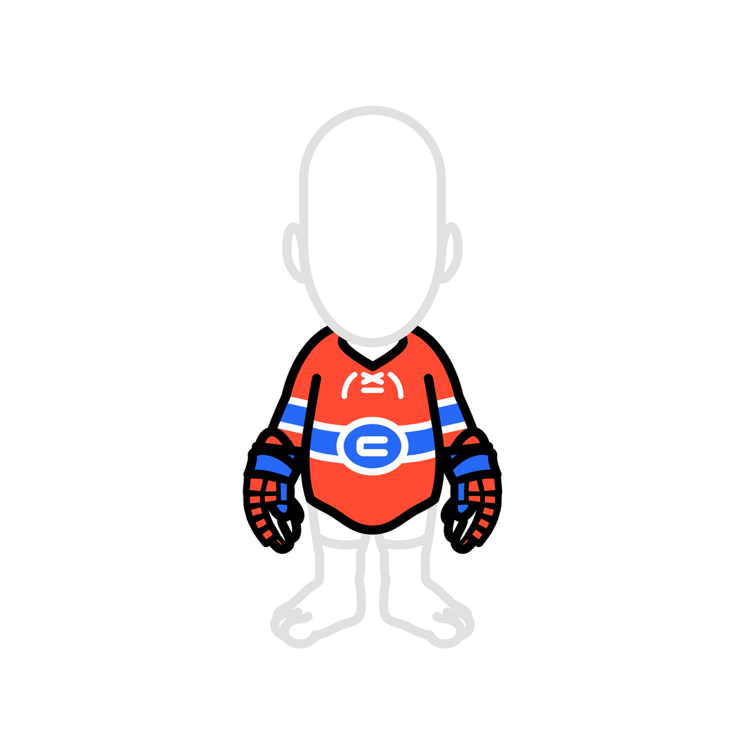 Montreal hockey jersey with gloves