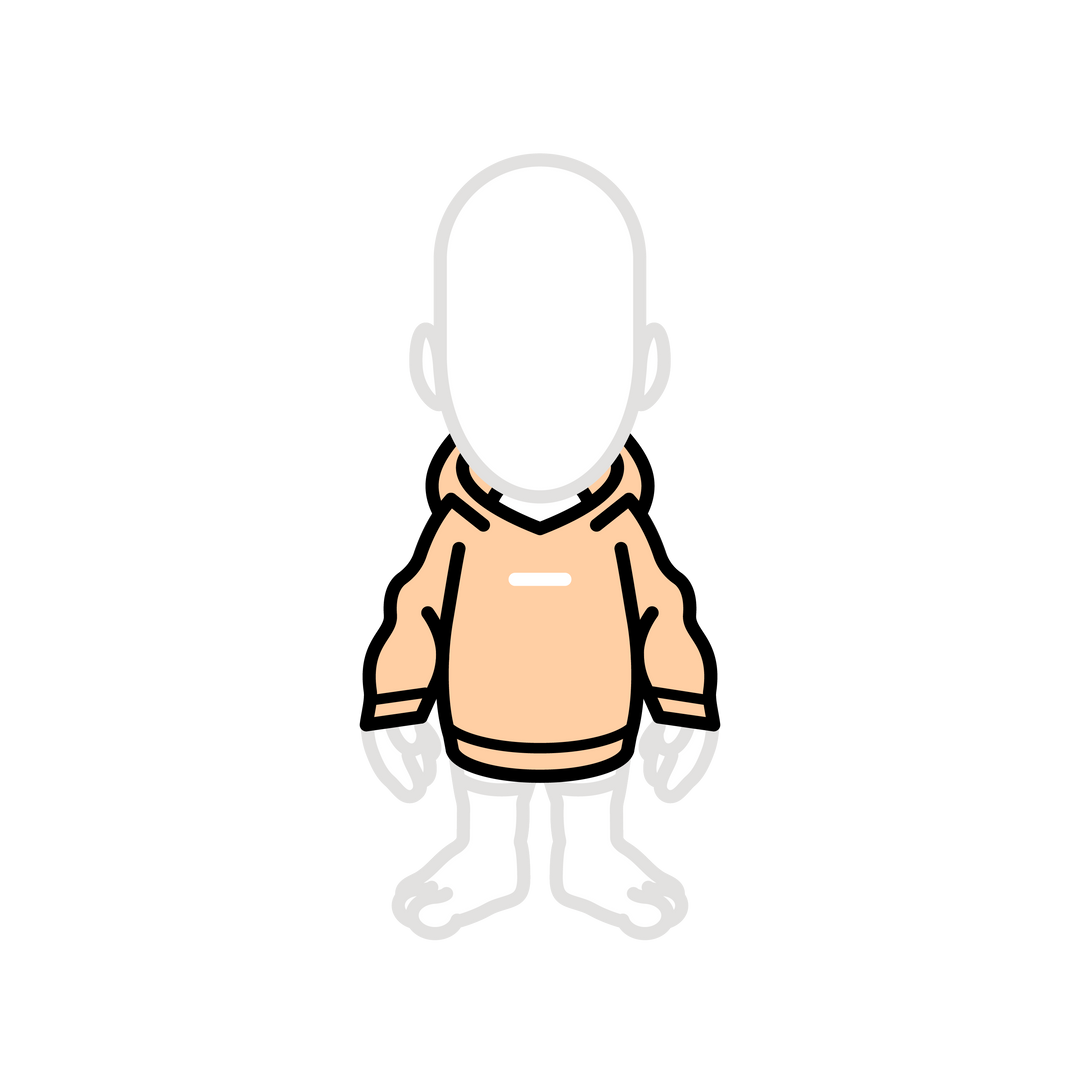 Tangerine box oversized hoodie