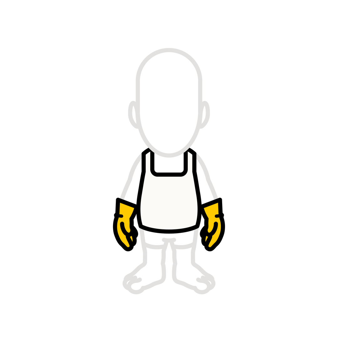 Tank top with dish gloves