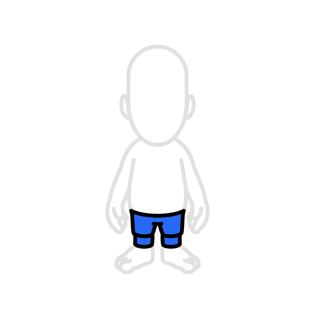Blue soccer shorts with blue leggings