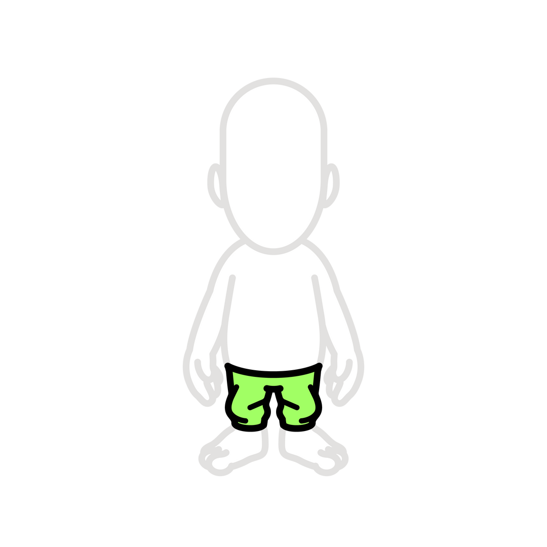 Neon green baggy pants